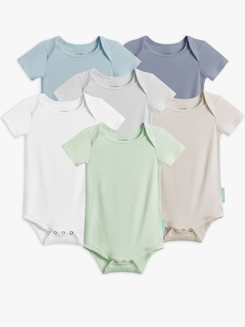 Take 50% Off PurComfy Bamboo Short Sleeve Onesies (6-Pack)